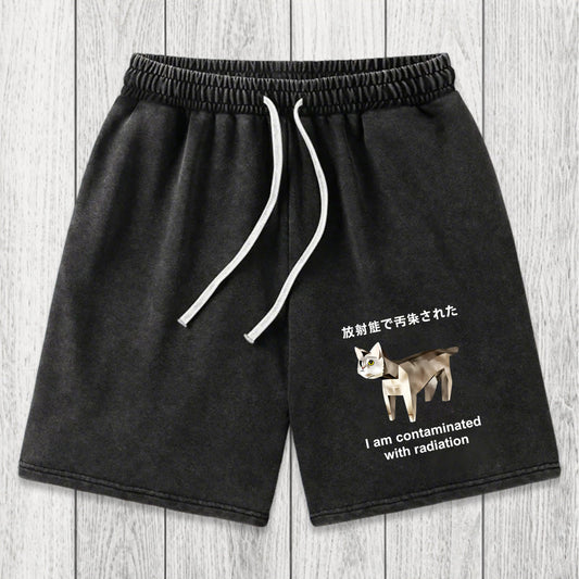 Tokyosol Cat Contaminated By Radiation Washed Shorts