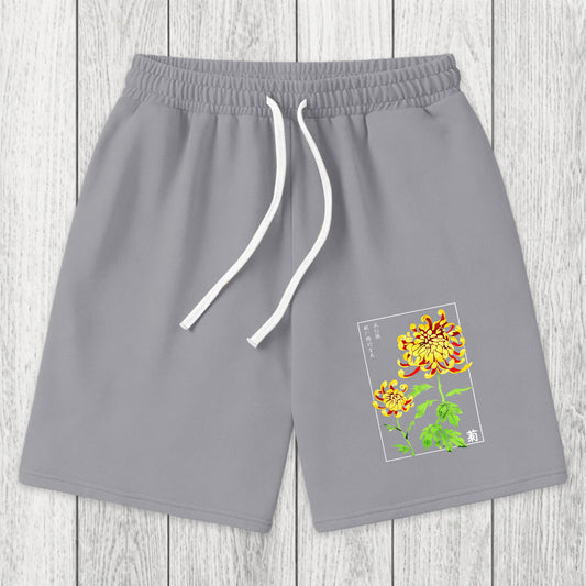 Tokyosol Retro Chrysanthemum Washed Short