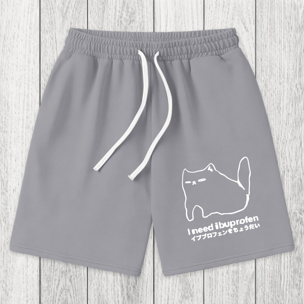 Tokyosol I Need Ibuprofen Cat Washed Short