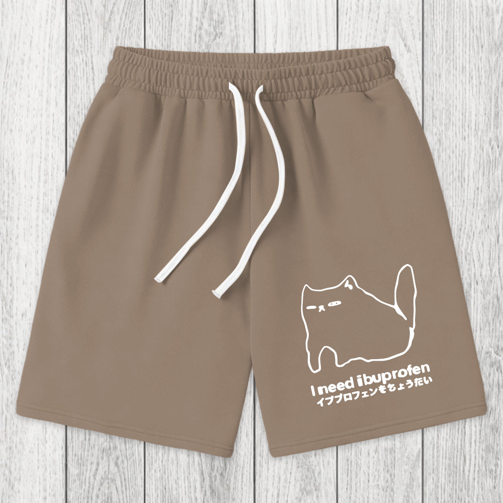 Tokyosol I Need Ibuprofen Cat Washed Short
