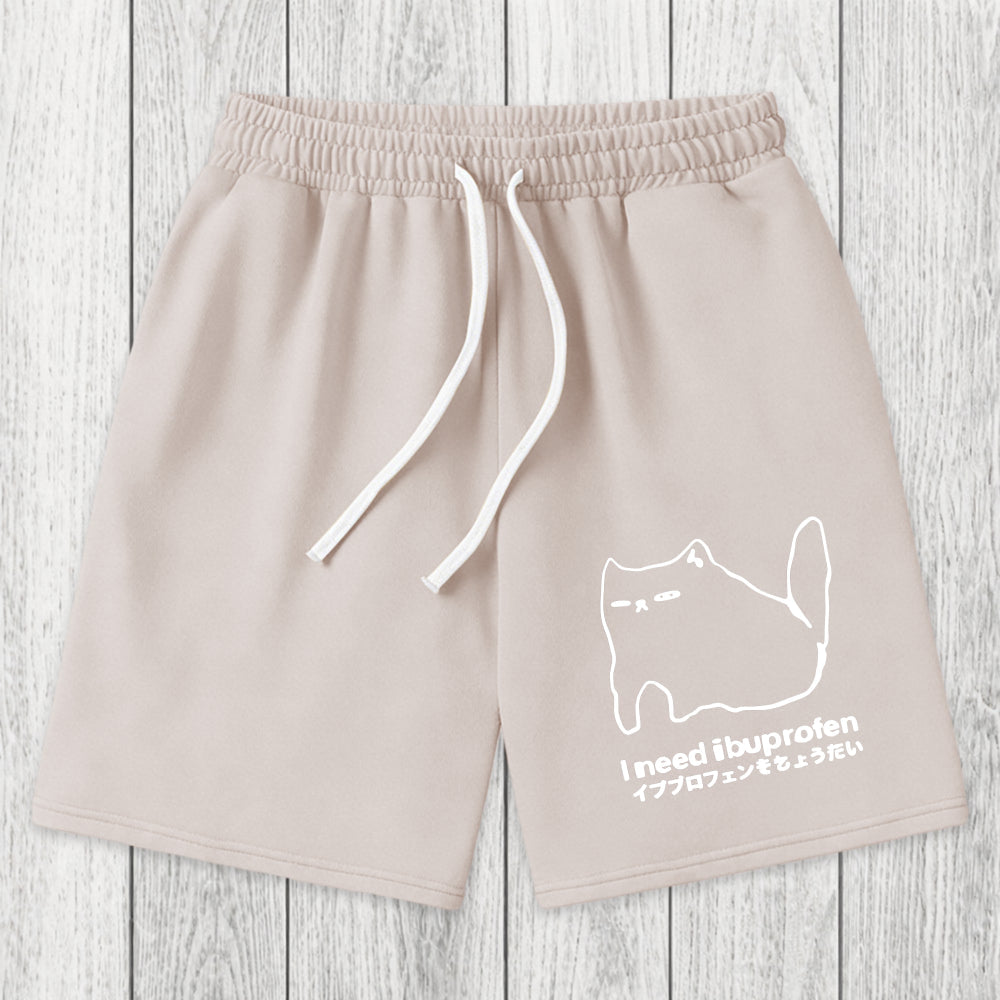 Tokyosol I Need Ibuprofen Cat Washed Short