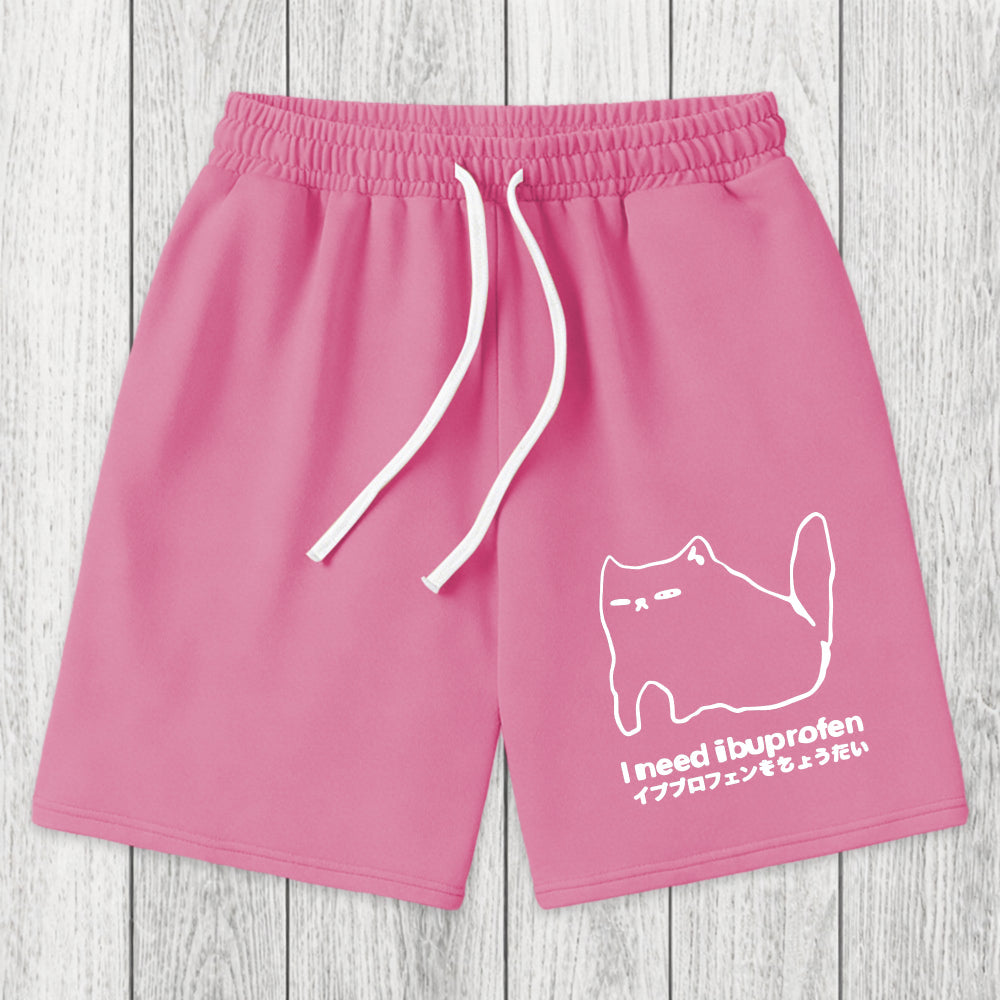 Tokyosol I Need Ibuprofen Cat Washed Short