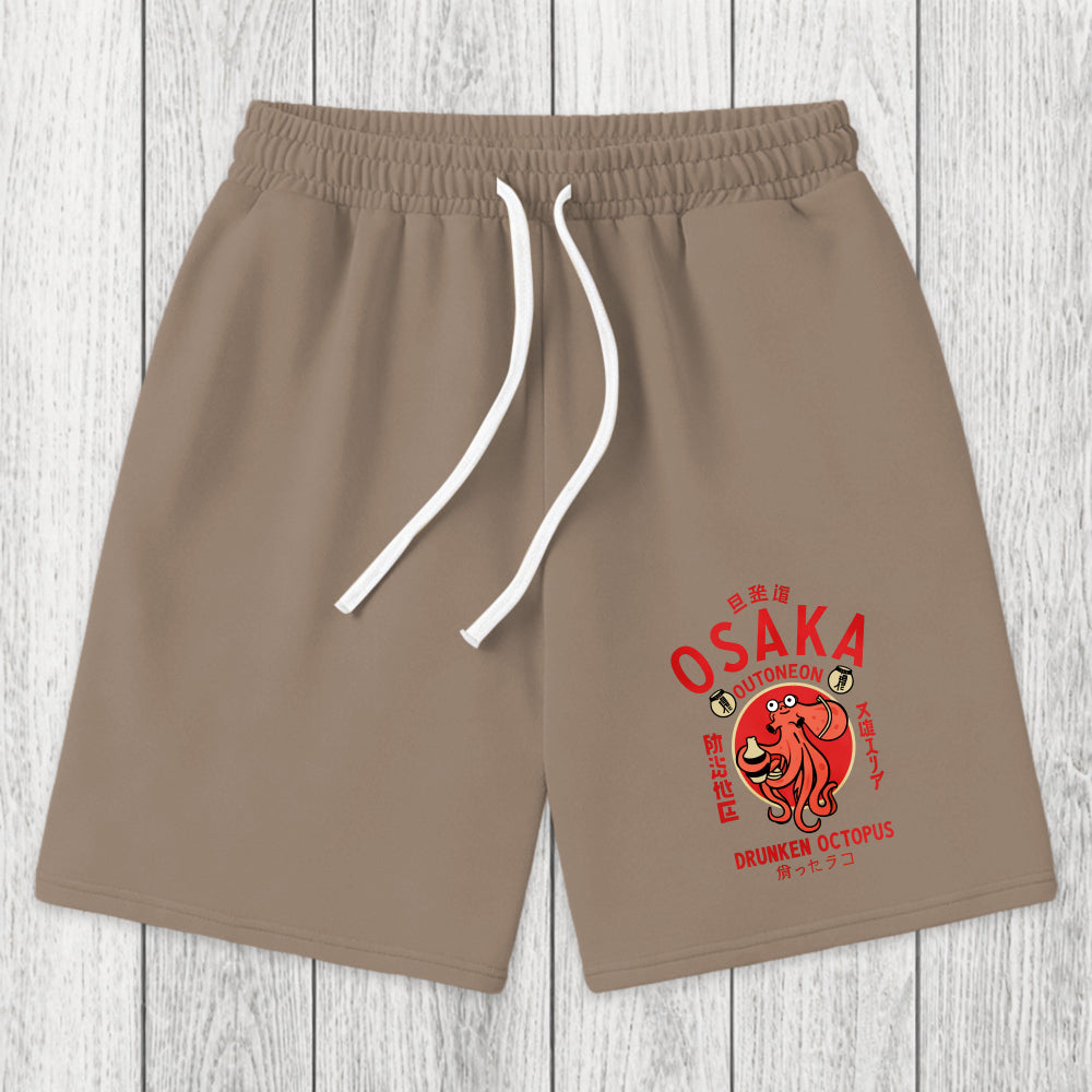 Tokyosol Drunken Octopus Japan Washed Shorts