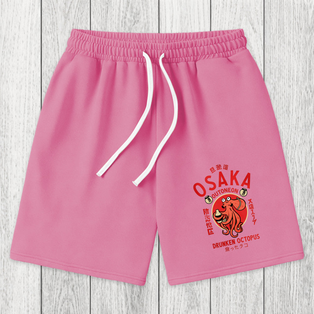 Tokyosol Drunken Octopus Japan Washed Shorts
