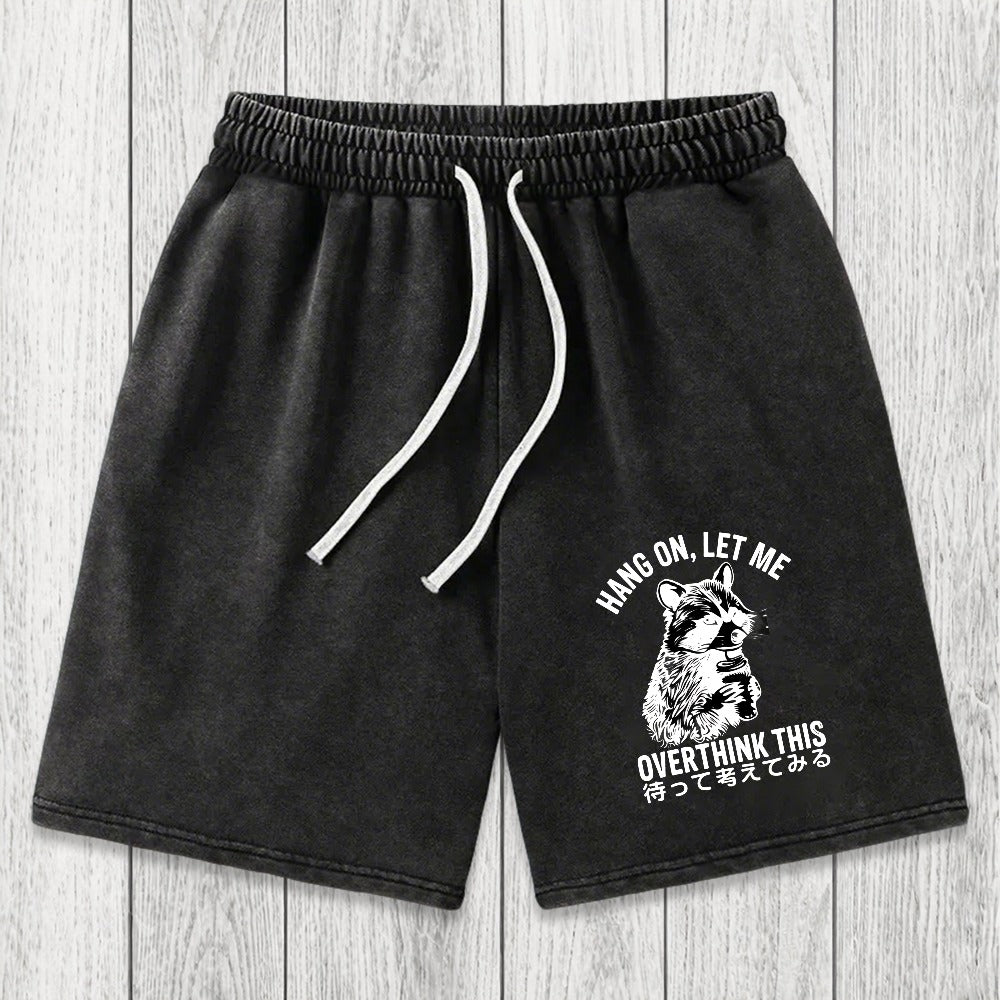 Tokyosol Overthink Raccoon Washed Shorts