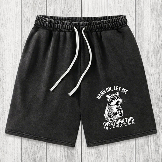 Tokyosol Overthink Raccoon Washed Shorts