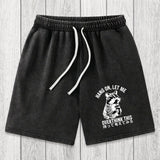 Tokyosol Overthink Raccoon Washed Shorts