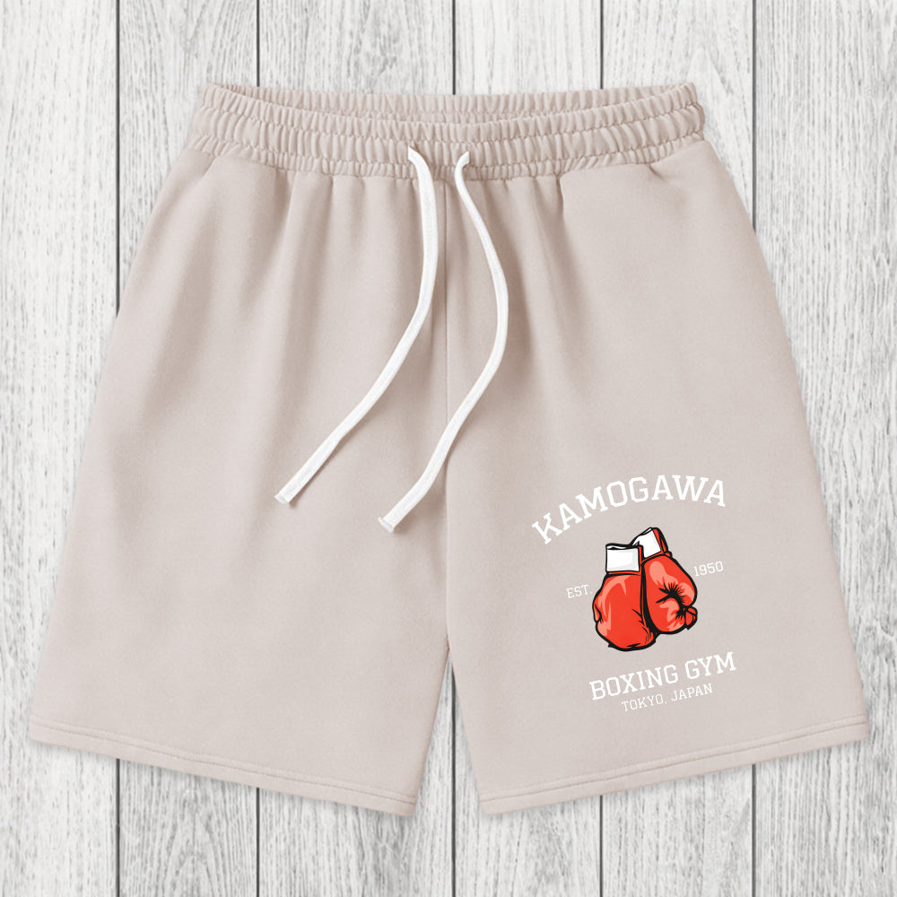 Tokyosol Retro Boxing Gloves Manga Anime Washed Shorts