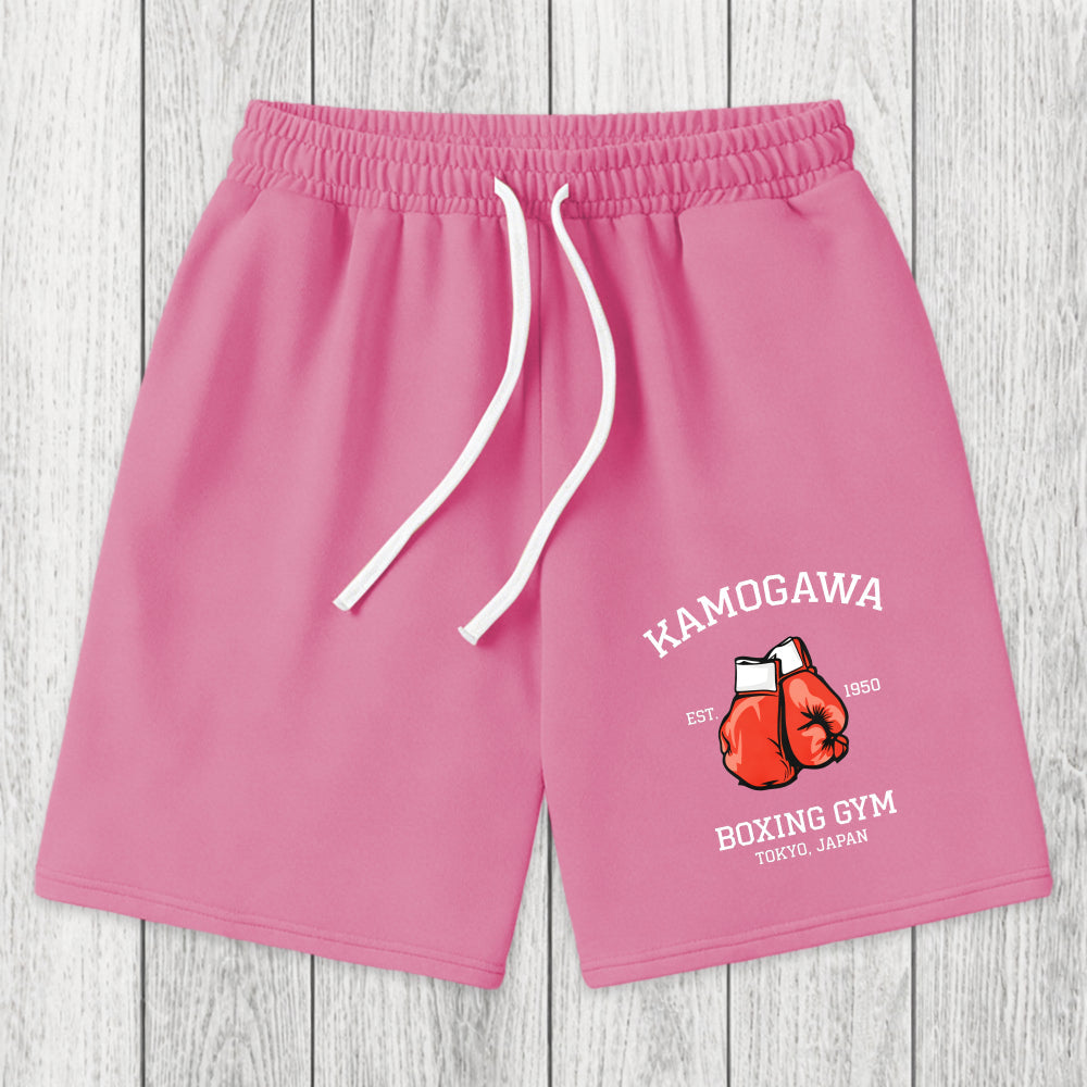 Tokyosol Retro Boxing Gloves Manga Anime Washed Shorts