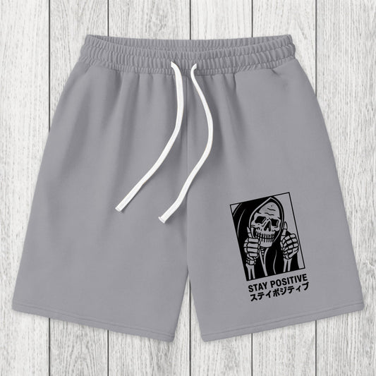 Tokyosol Stay Positive Skeleton Washed Shorts