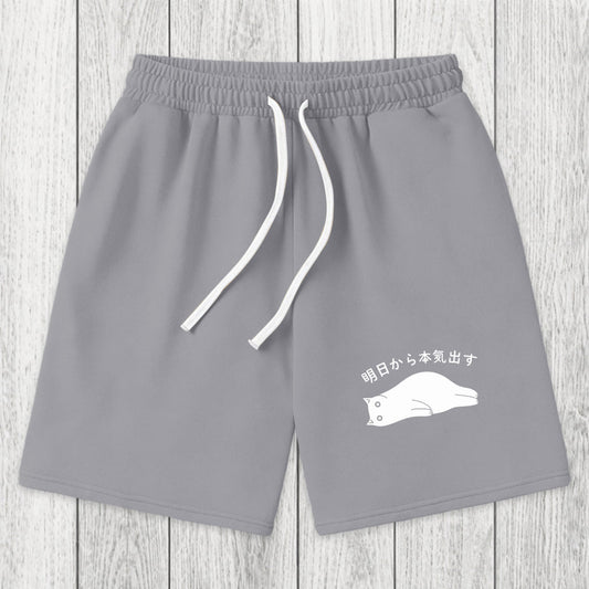 Tokyosol I'm Going To Get Serious Tomorrow Washed Shorts
