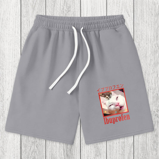 Tokyosol Ibuprofen Meme Cat Washed Short