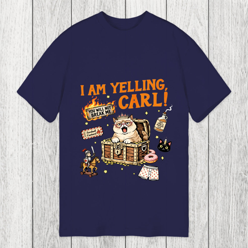 Tokyosol I am Yelling Carl Funny Cat Meme Classic T-Shirt