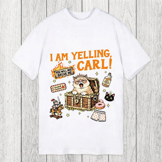 Tokyosol I am Yelling Carl Funny Cat Meme Classic T-Shirt