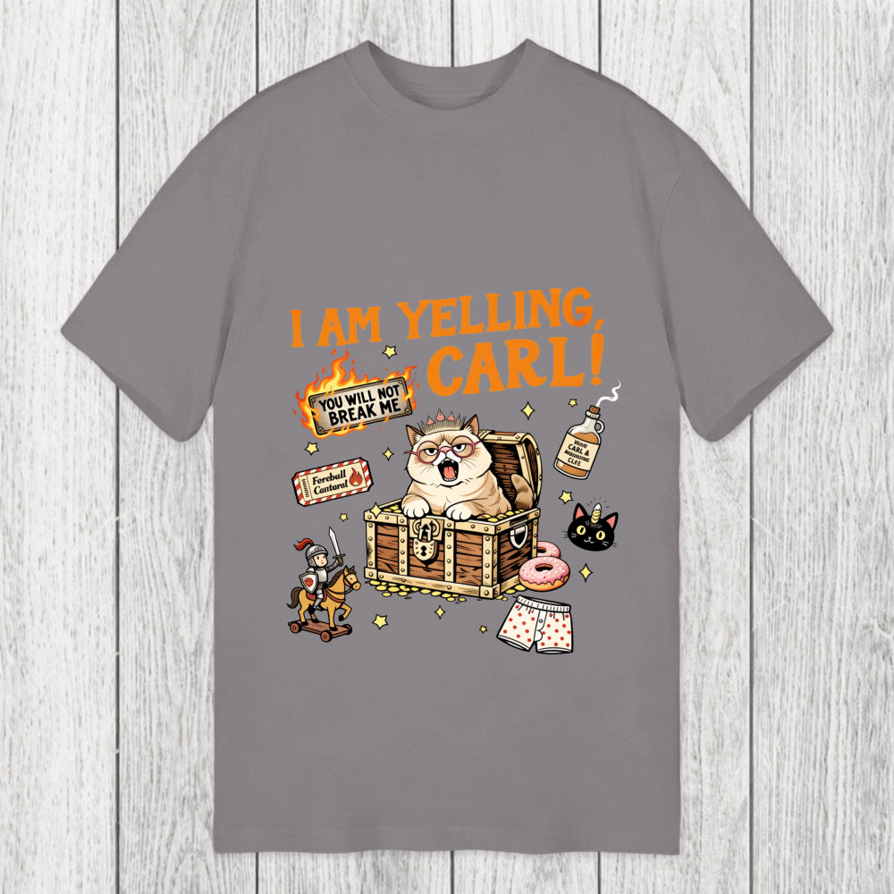 Tokyosol I am Yelling Carl Funny Cat Meme Classic T-Shirt