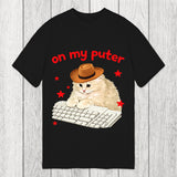 Tokyosol Funny Cat Meme On My Puter Classic T-Shirt