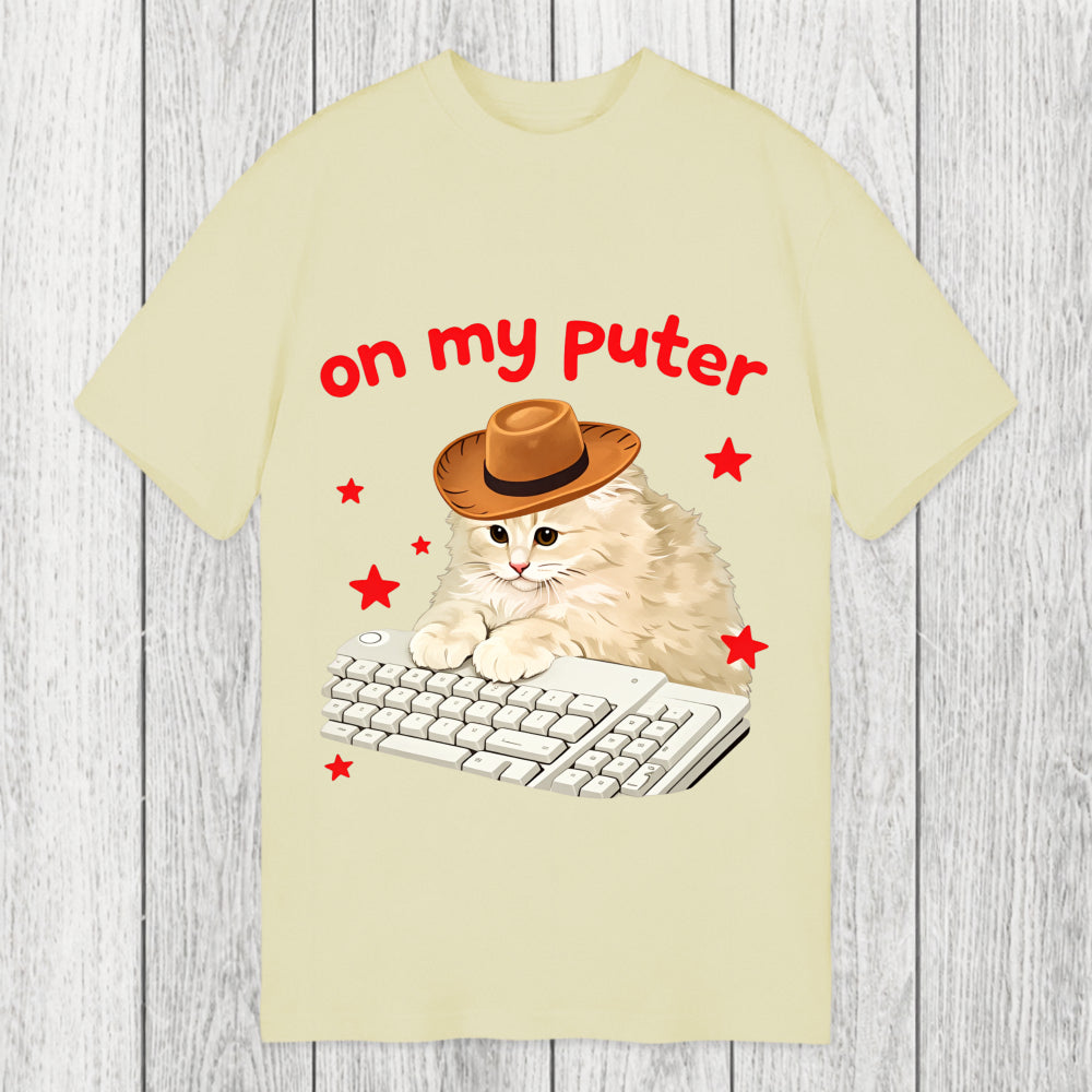 Tokyosol Funny Cat Meme On My Puter Classic T-Shirt