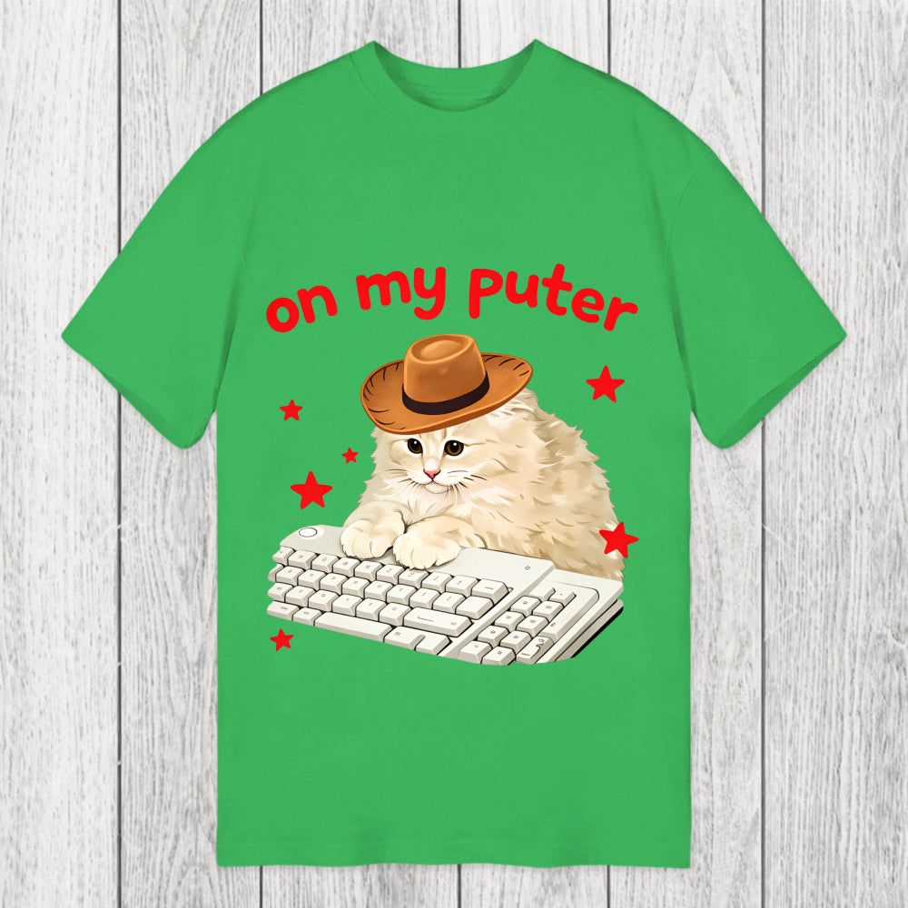 Tokyosol Funny Cat Meme On My Puter Classic T-Shirt
