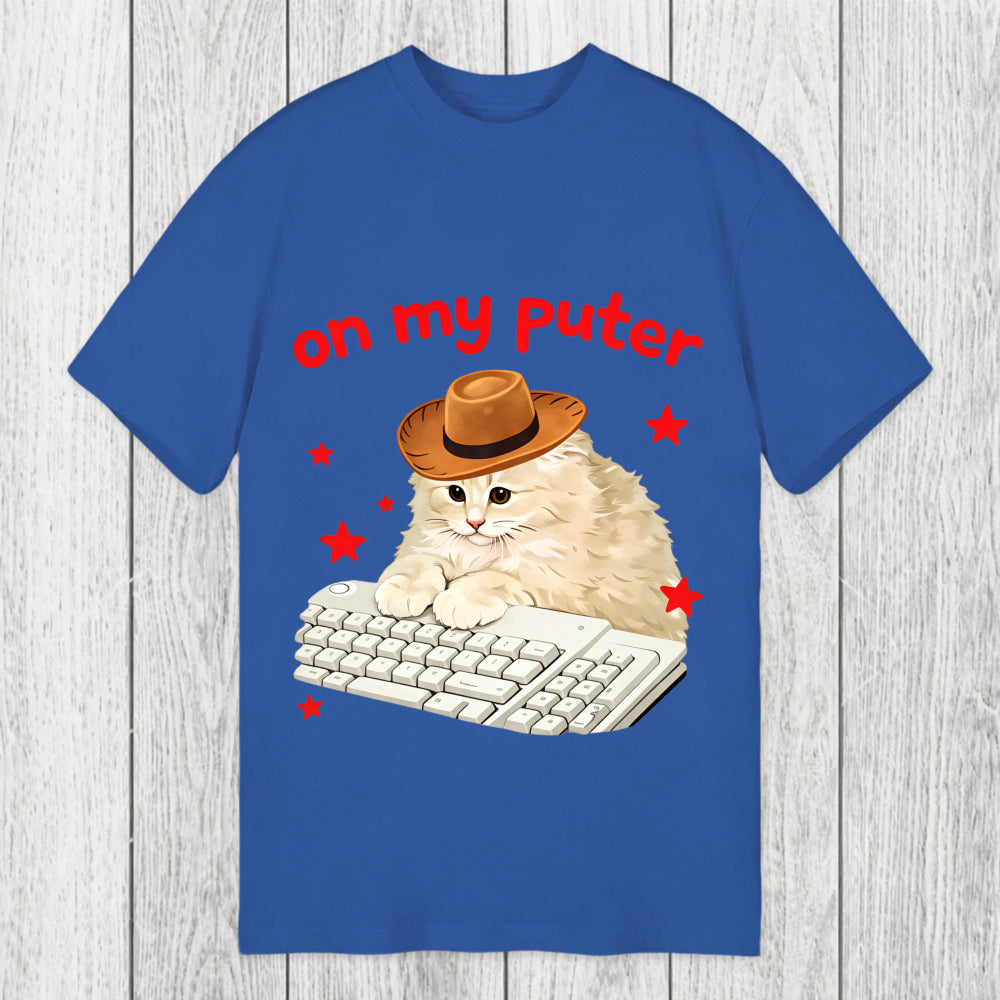 Tokyosol Funny Cat Meme On My Puter Classic T-Shirt