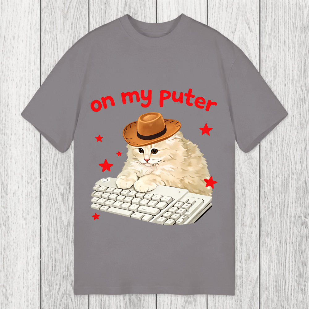 Tokyosol Funny Cat Meme On My Puter Classic T-Shirt