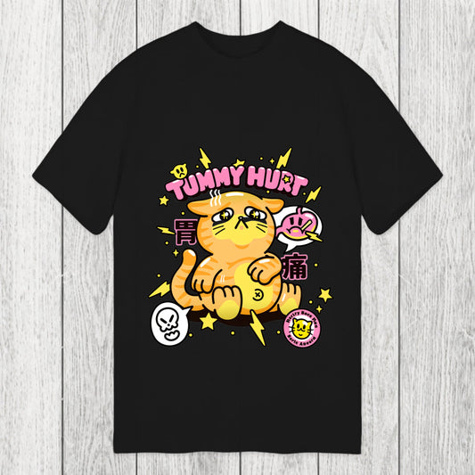 Tokyosol Tummy Hurt Cute Cat Classic T-Shirt