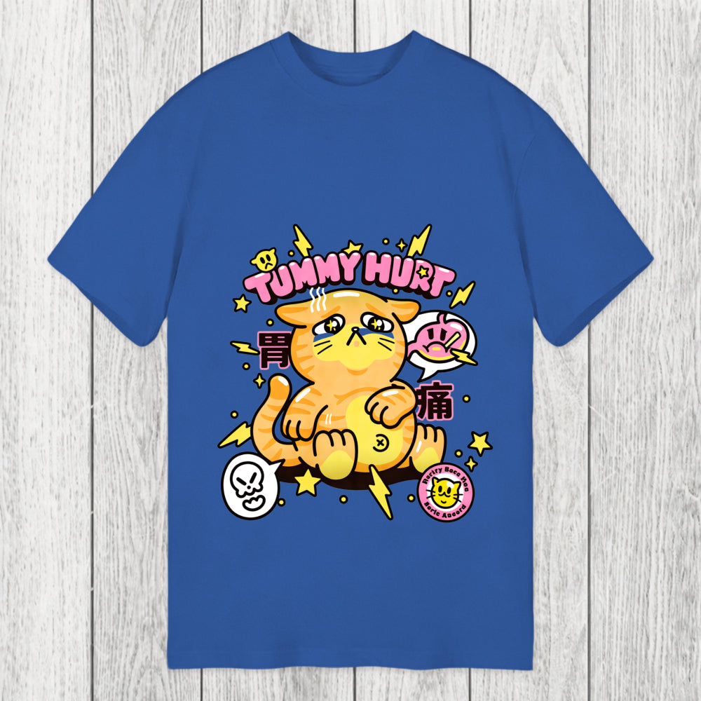 Tokyosol Tummy Hurt Cute Cat Classic T-Shirt