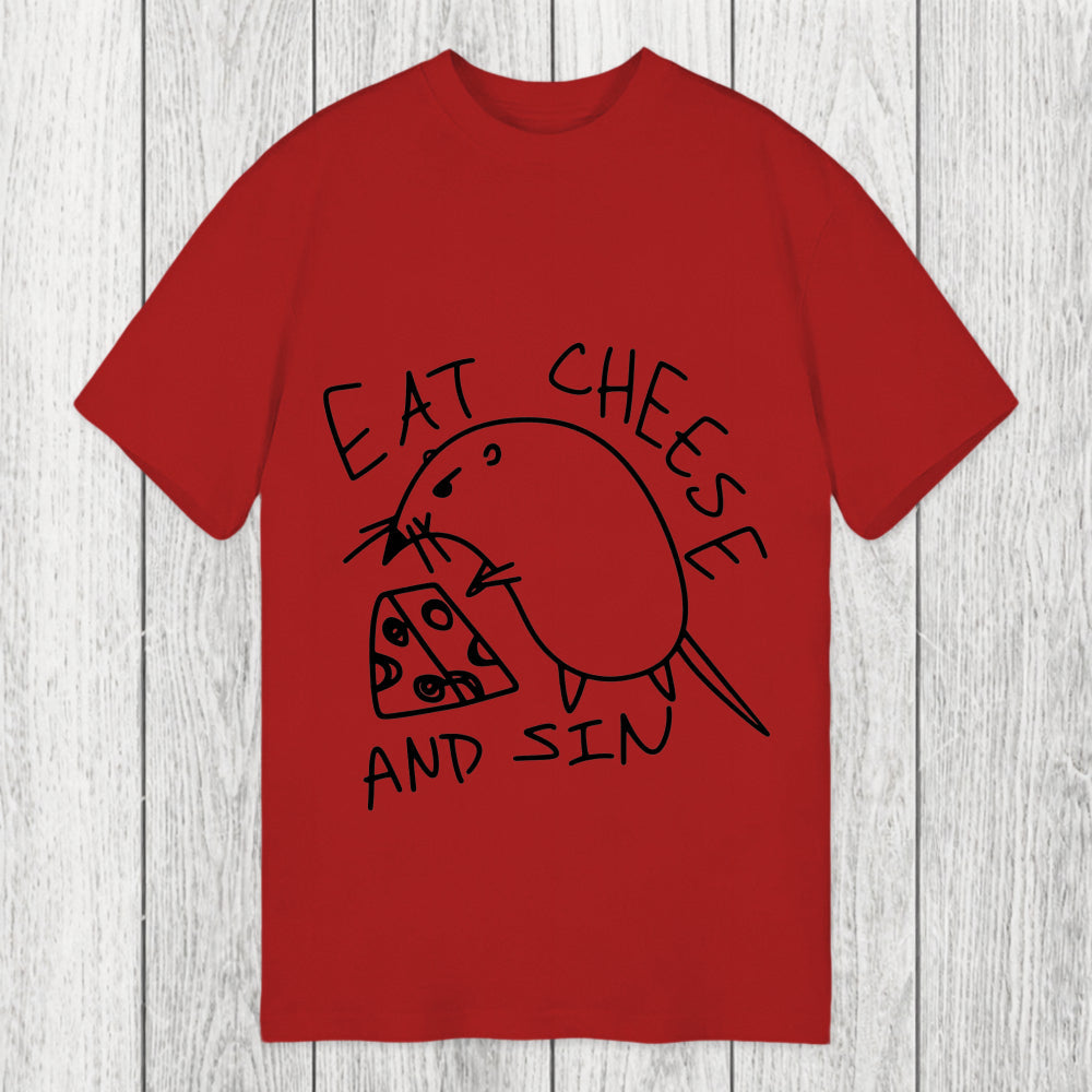 Tokyosol Eat Cheese And Sin Meme Classic T-Shirt