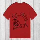 Tokyosol Eat Cheese And Sin Meme Classic T-Shirt