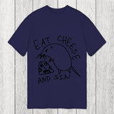 Tokyosol Eat Cheese And Sin Meme Classic T-Shirt