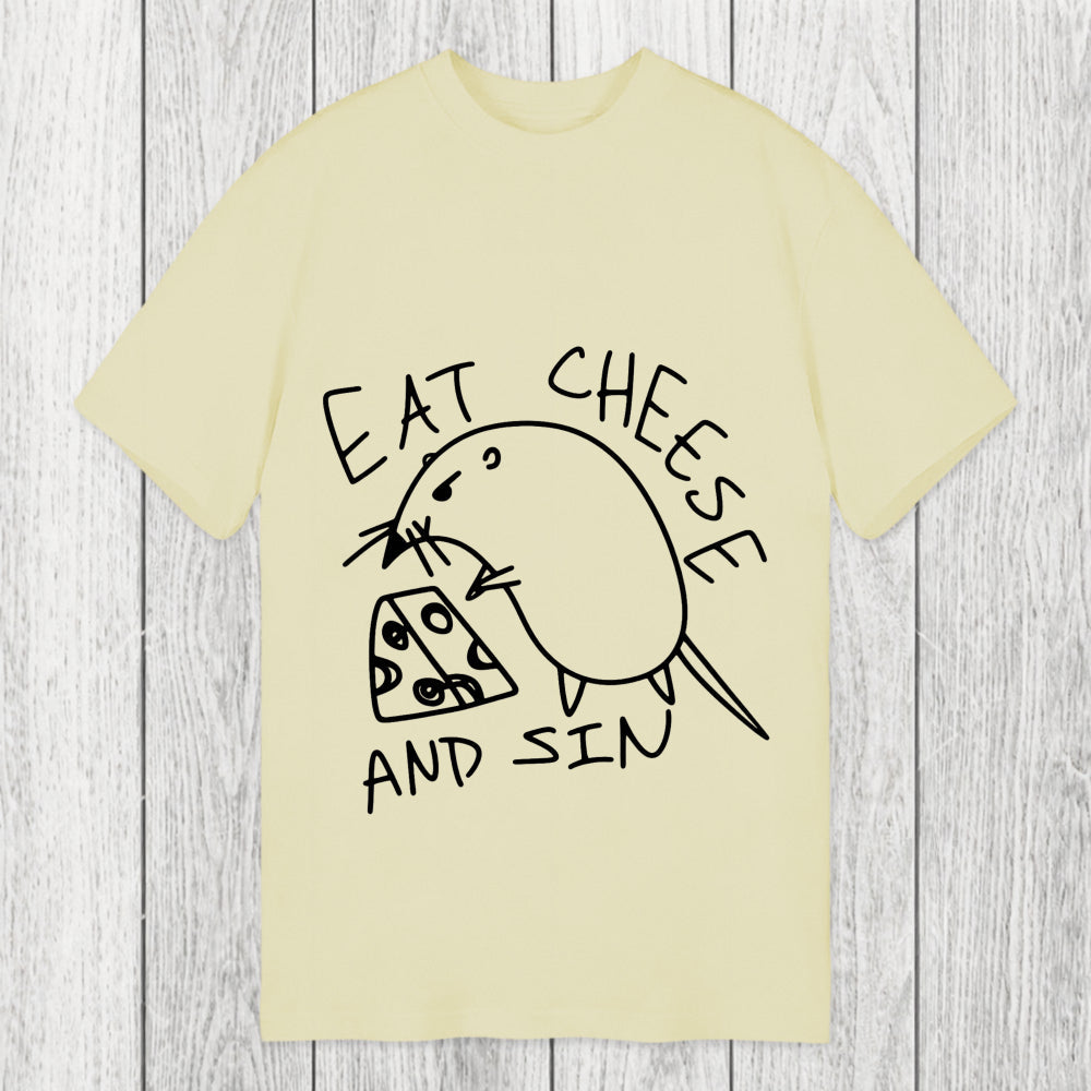 Tokyosol Eat Cheese And Sin Meme Classic T-Shirt