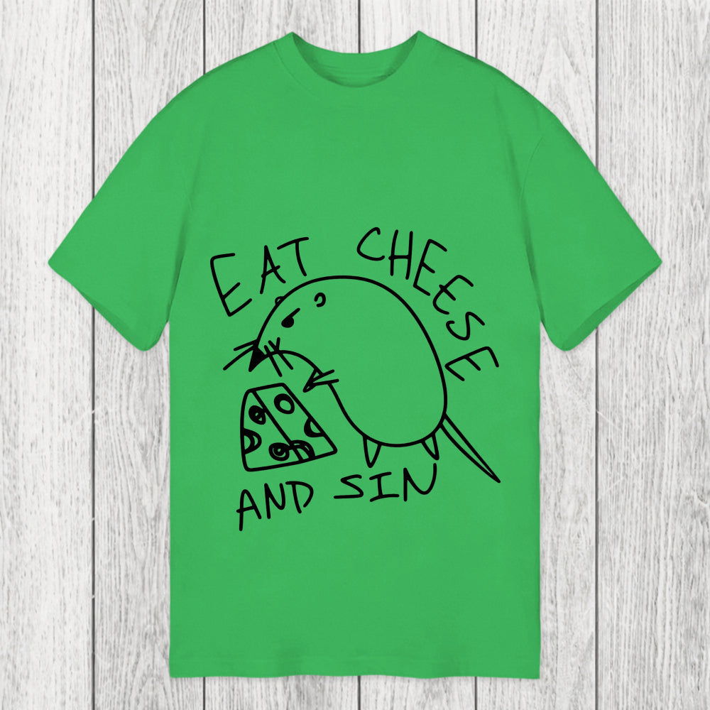 Tokyosol Eat Cheese And Sin Meme Classic T-Shirt