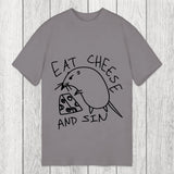 Tokyosol Eat Cheese And Sin Meme Classic T-Shirt