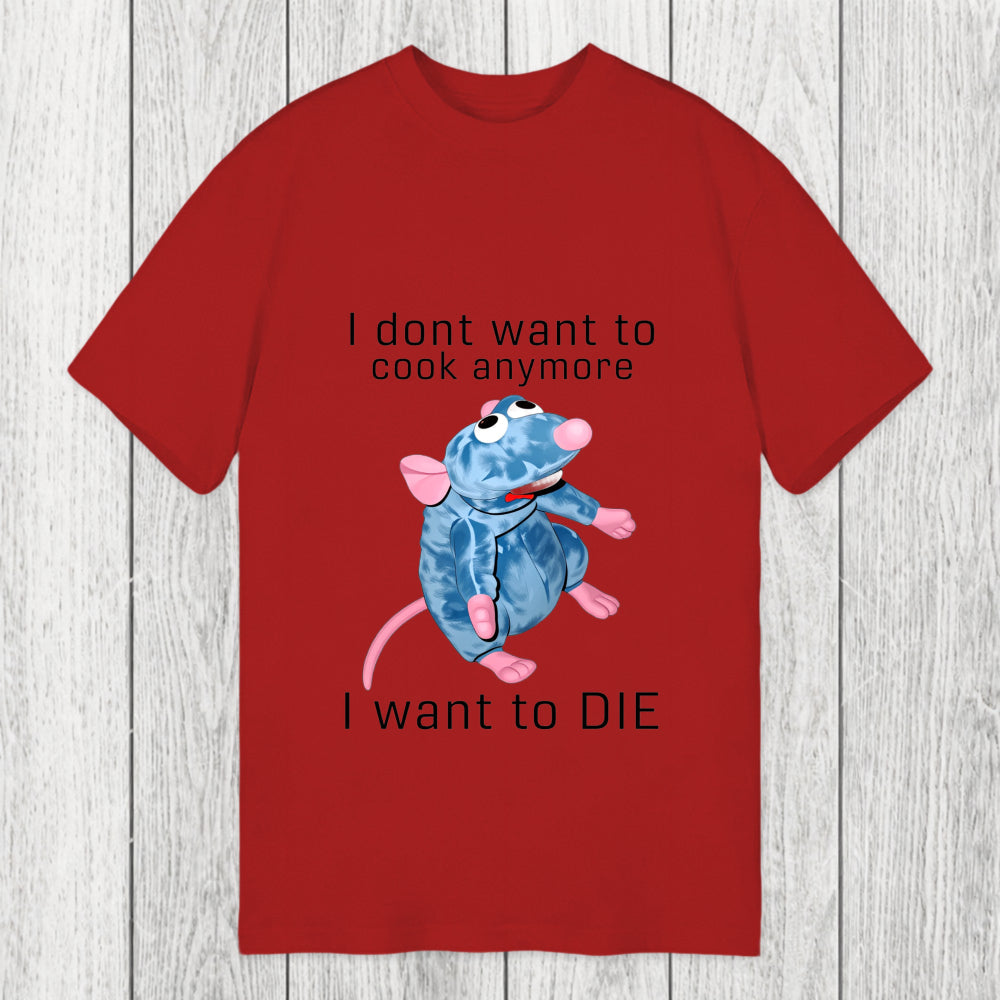 Tokyosol I Don't Want To Cook Anymore I Want To Die Rat Classic T-Shirt