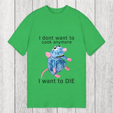 Tokyosol I Don't Want To Cook Anymore I Want To Die Rat Classic T-Shirt