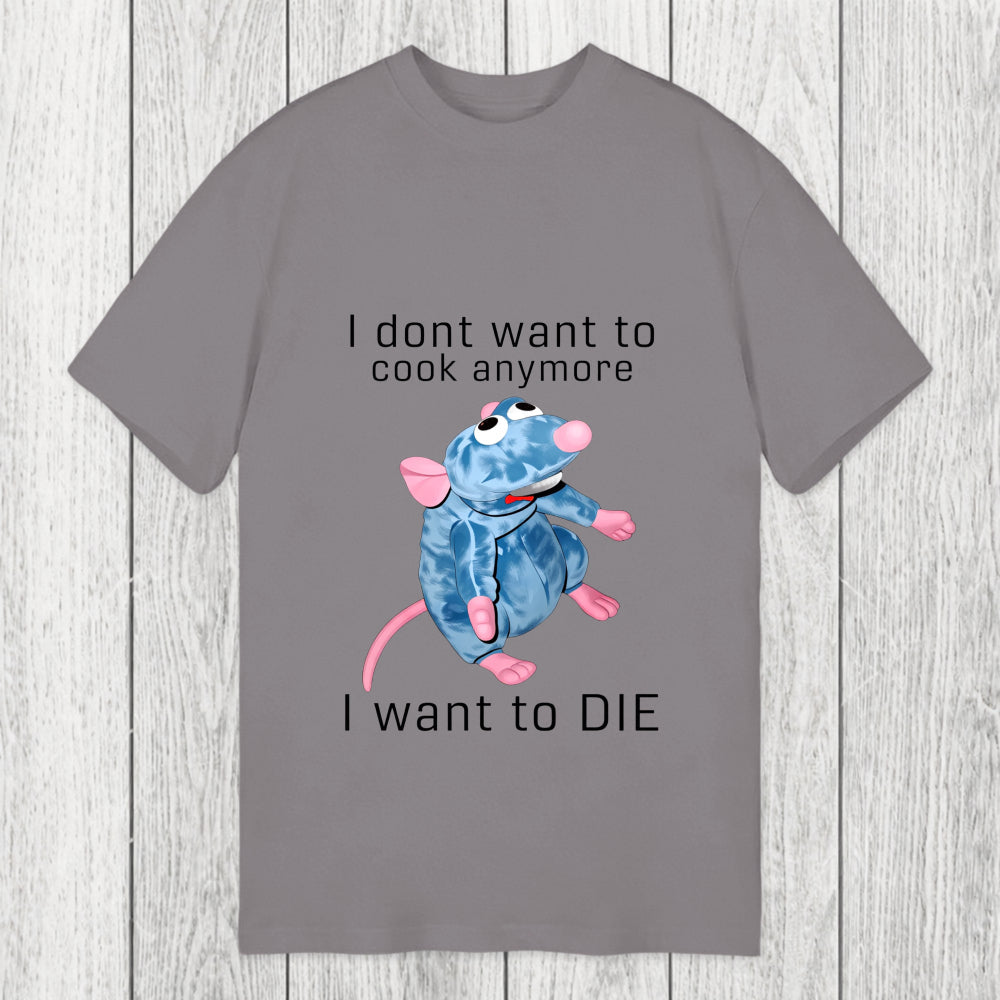 Tokyosol I Don't Want To Cook Anymore I Want To Die Rat Classic T-Shirt