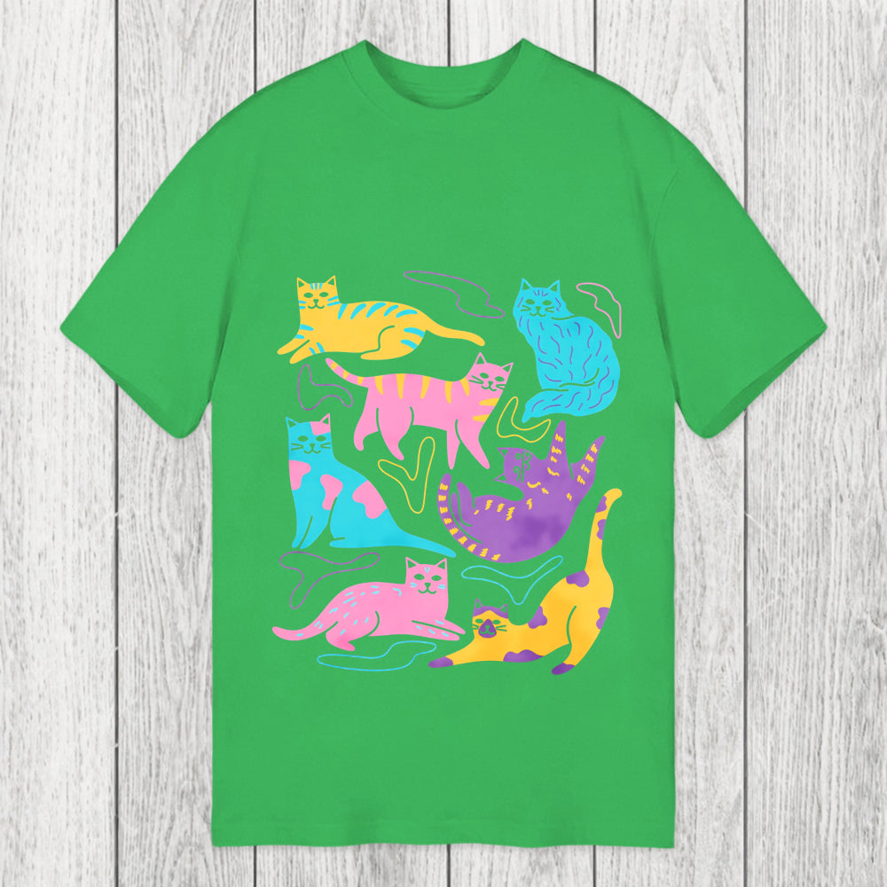 Tokyosol Colourful Cats Classic T-Shirt