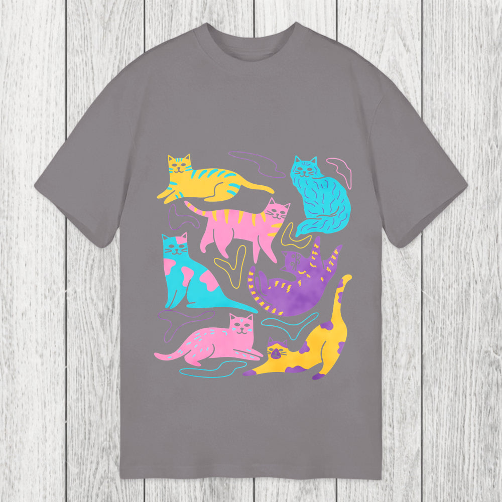 Tokyosol Colourful Cats Classic T-Shirt
