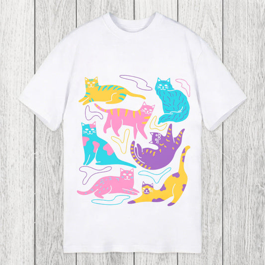 Tokyosol Colourful Cats Classic T-Shirt
