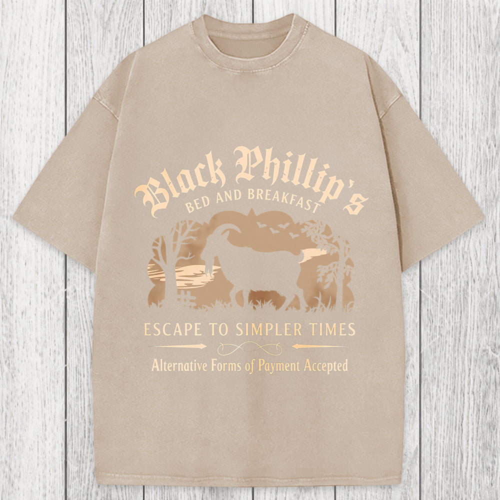Tokyosol Black Phillip Bed & Breakfast Washed T-Shirt