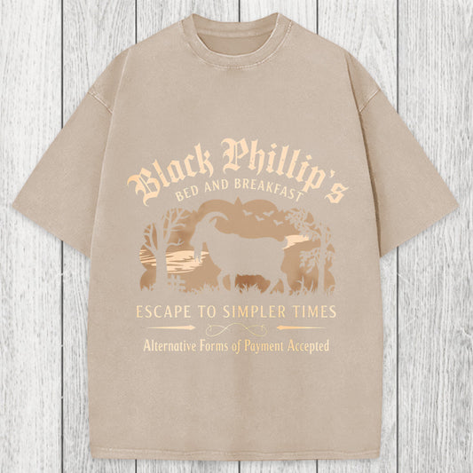 Tokyosol Black Phillip Bed & Breakfast Washed T-Shirt