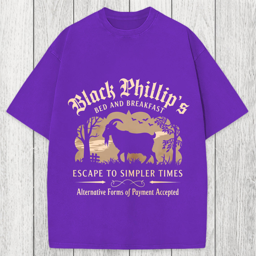 Tokyosol Black Phillip Bed & Breakfast Washed T-Shirt