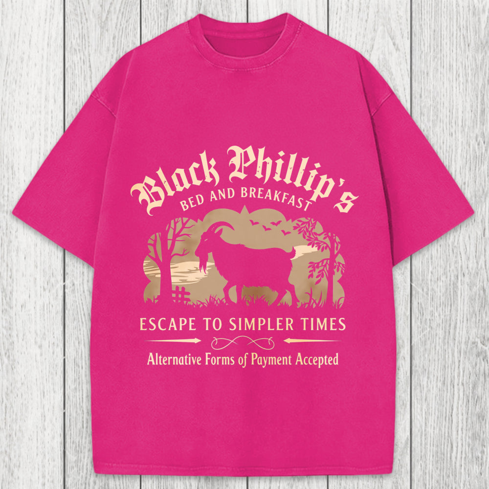 Tokyosol Black Phillip Bed & Breakfast Washed T-Shirt