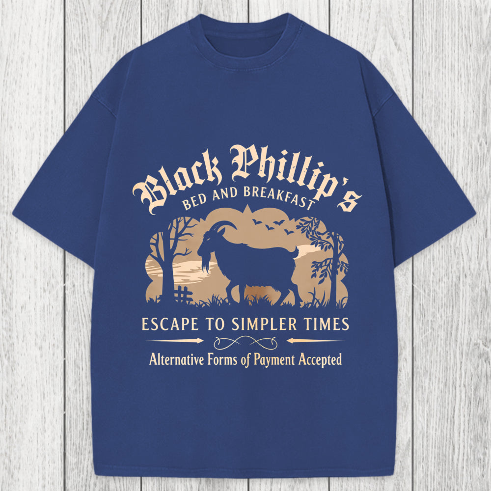 Tokyosol Black Phillip Bed & Breakfast Washed T-Shirt