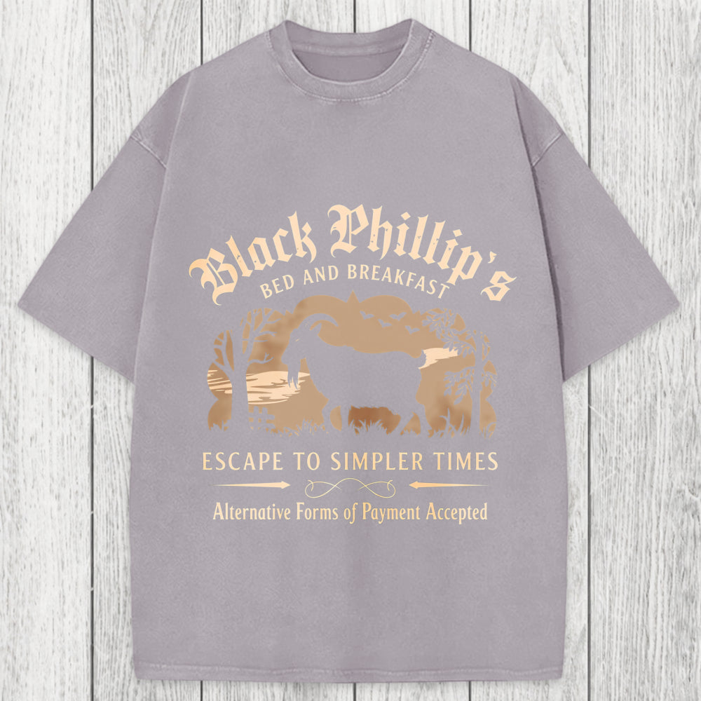 Tokyosol Black Phillip Bed & Breakfast Washed T-Shirt