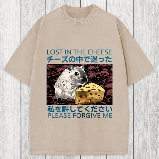 Tokyosol Lost in Cheese Japanese Rat Washed T-Shirt