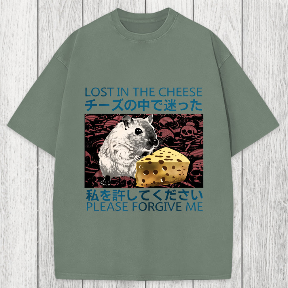 Tokyosol Lost in Cheese Japanese Rat Washed T-Shirt