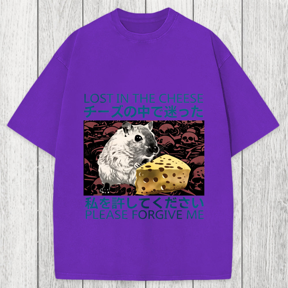 Tokyosol Lost in Cheese Japanese Rat Washed T-Shirt