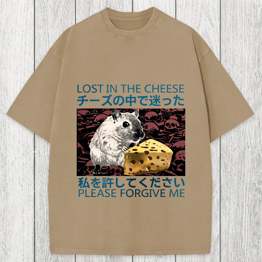 Tokyosol Lost in Cheese Japanese Rat Washed T-Shirt