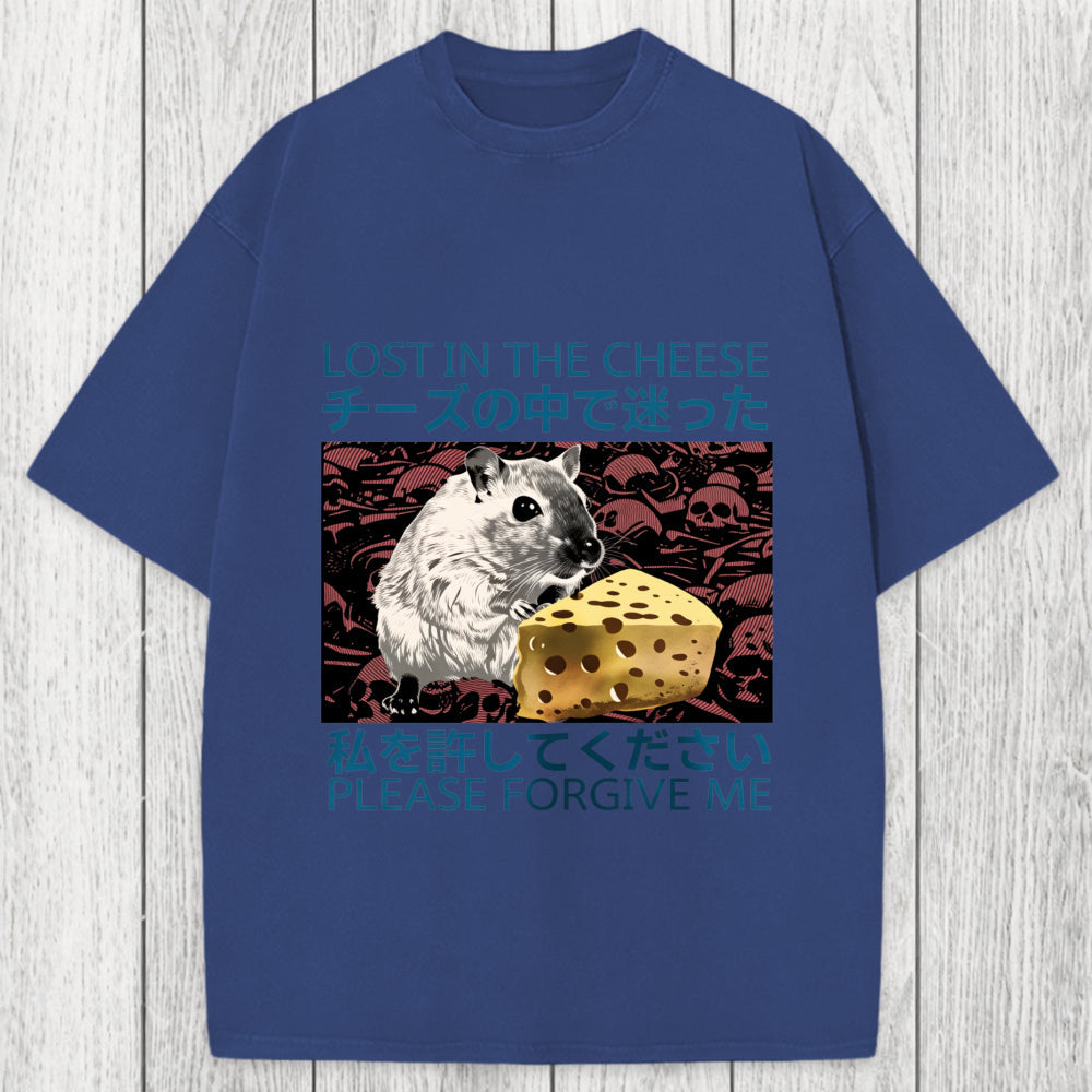 Tokyosol Lost in Cheese Japanese Rat Washed T-Shirt