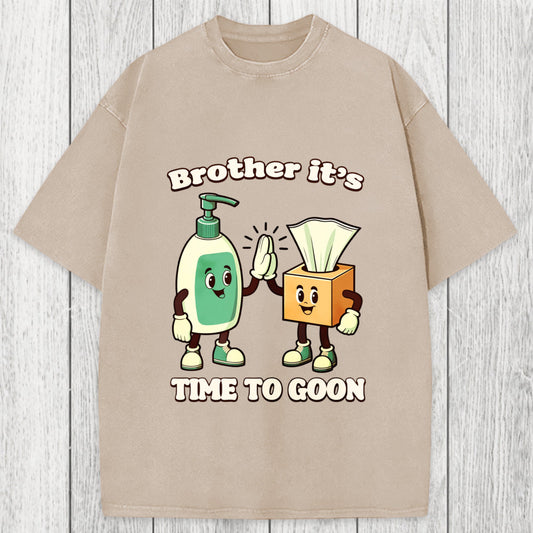 Tokyosol Funny Goon Squad Cleaning Products Meme Washed T-Shirt